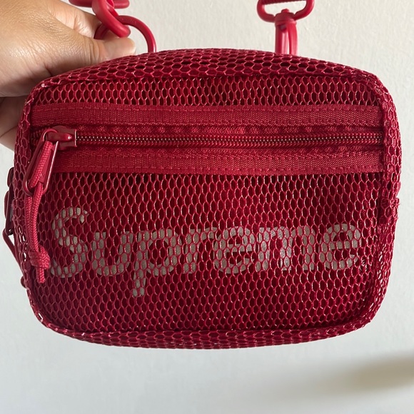 Supreme Handbags - Supreme SS20 Crossbody Belt Bag Mesh Red